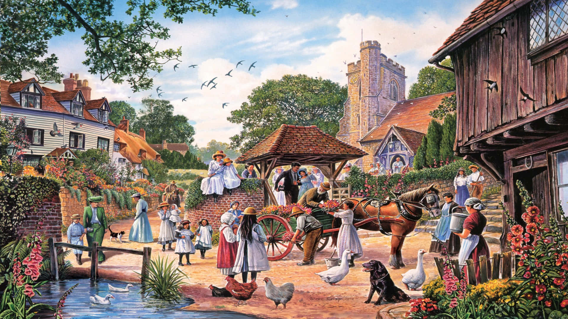 Lovely Village Picture