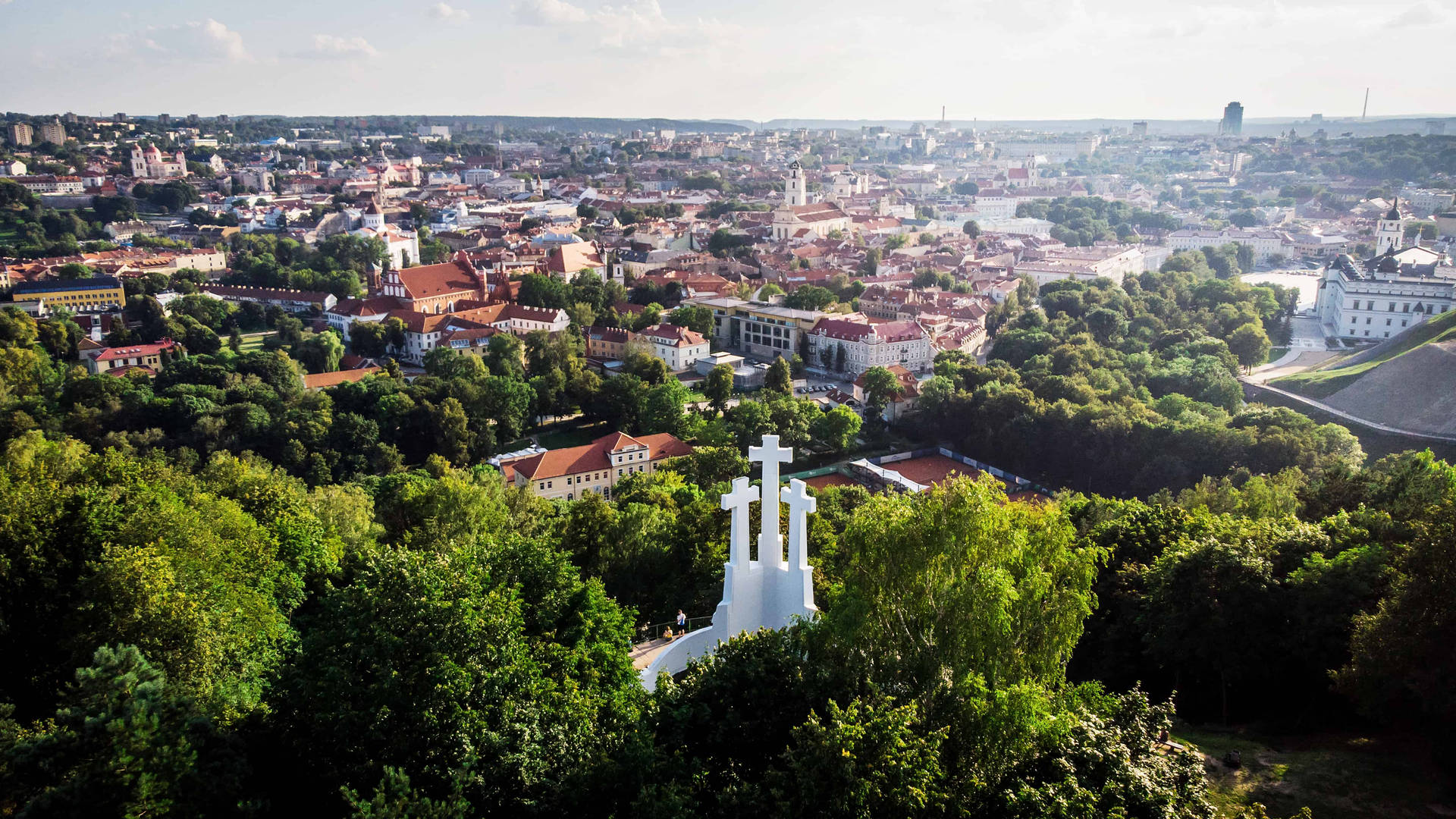 Vilnius Three Crosses Hill Wallpaper