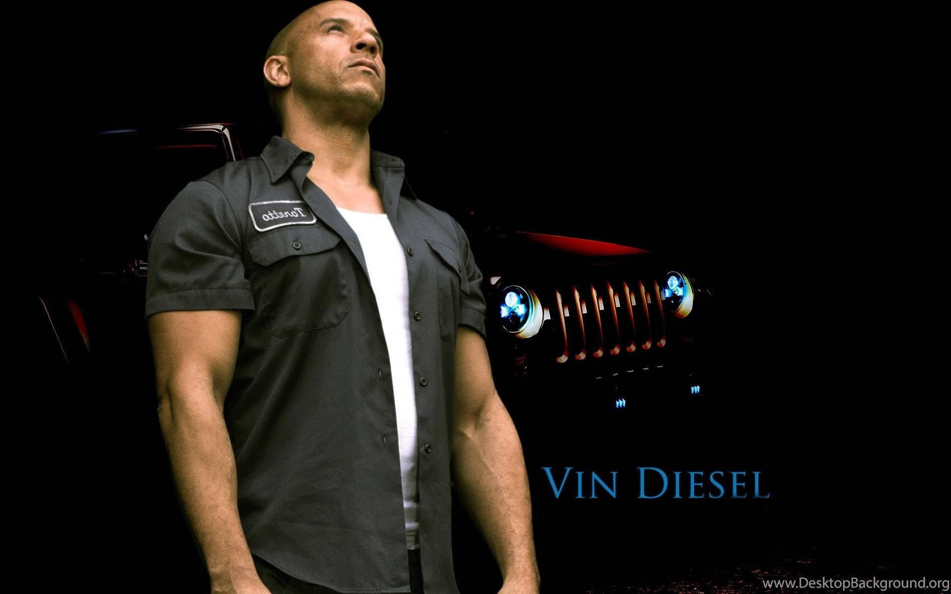 Vin Diesel Looking Up