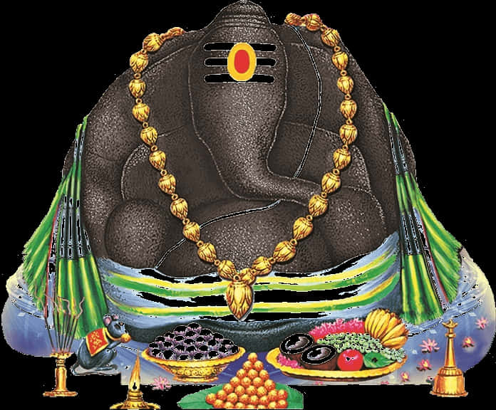 Vinayagar Hindu Deity Illustration PNG