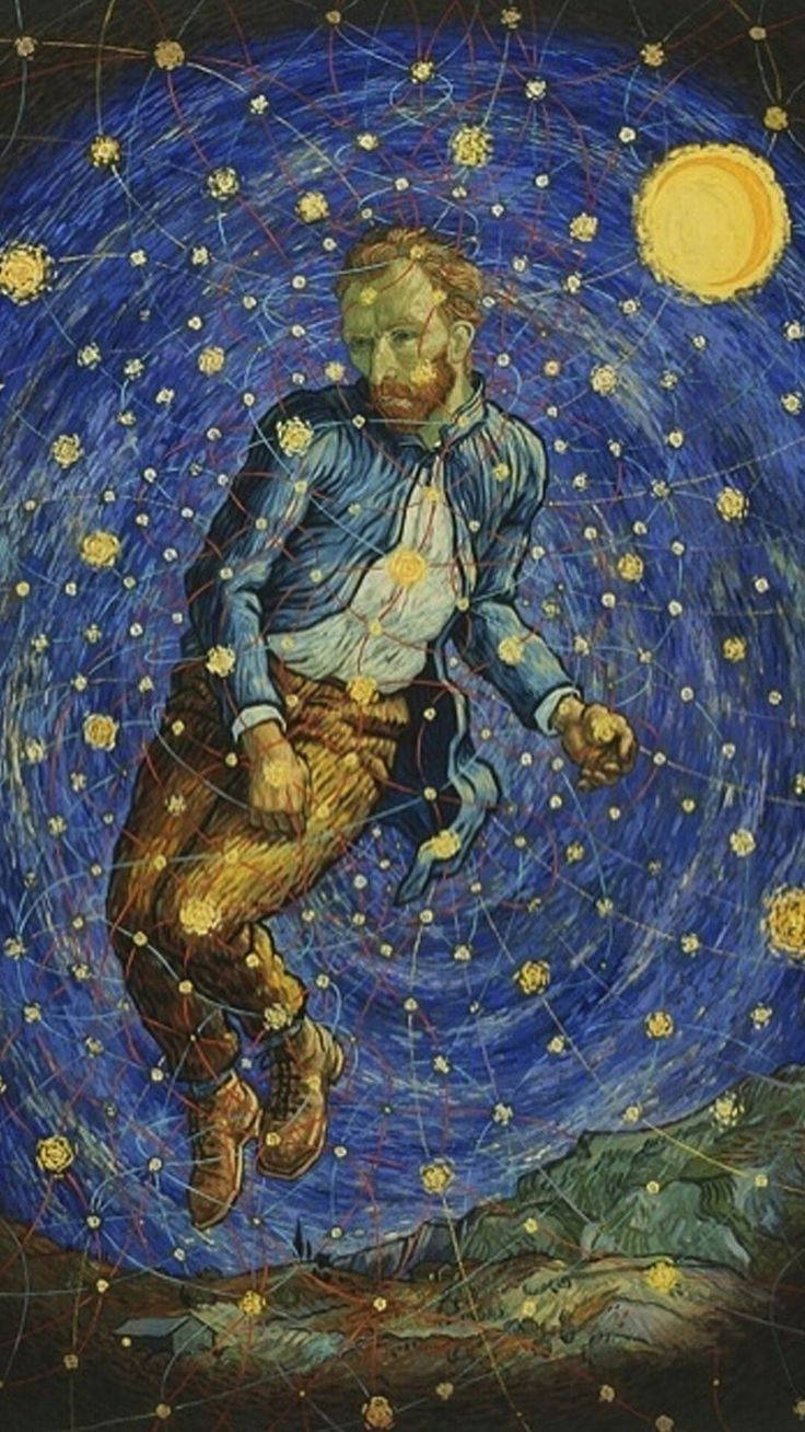 Vincent Van Gogh In Space Wallpaper