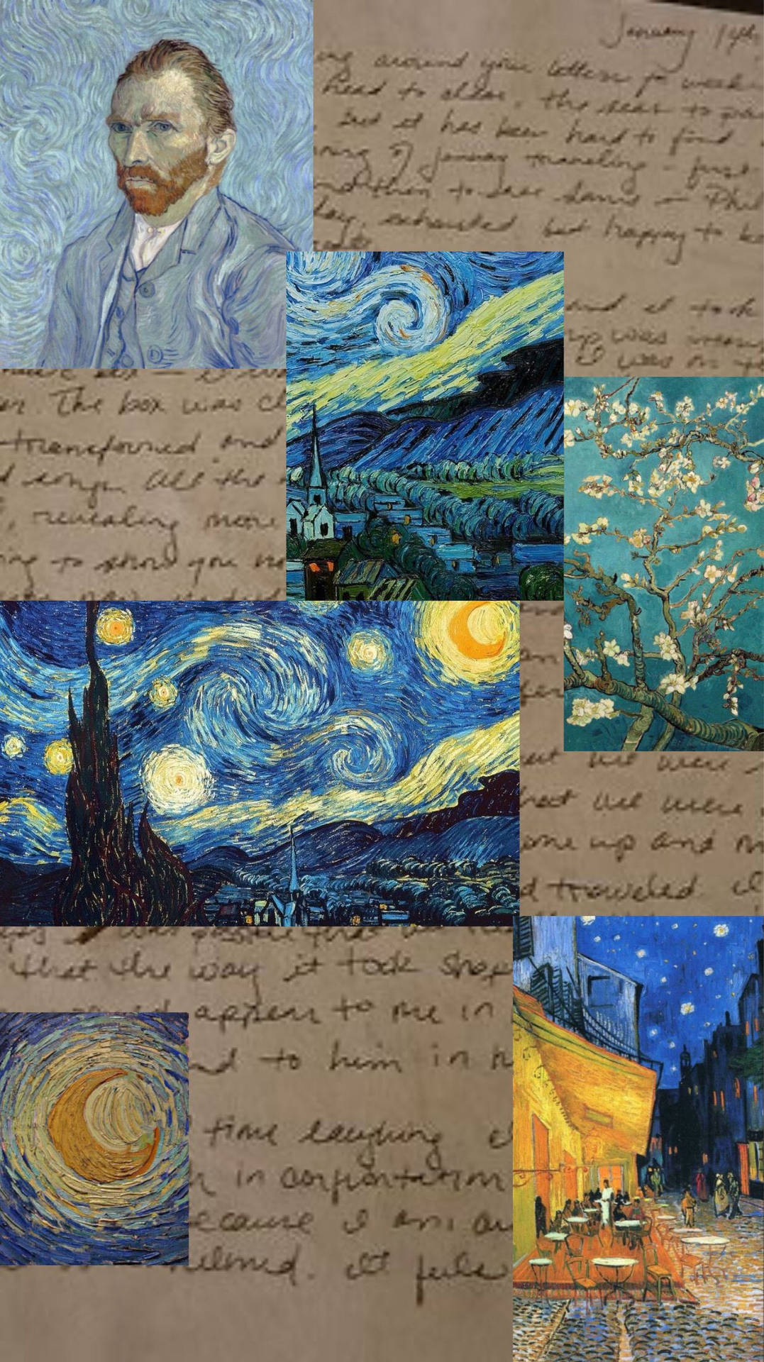 Vincent Van Gogh Letter Wallpaper