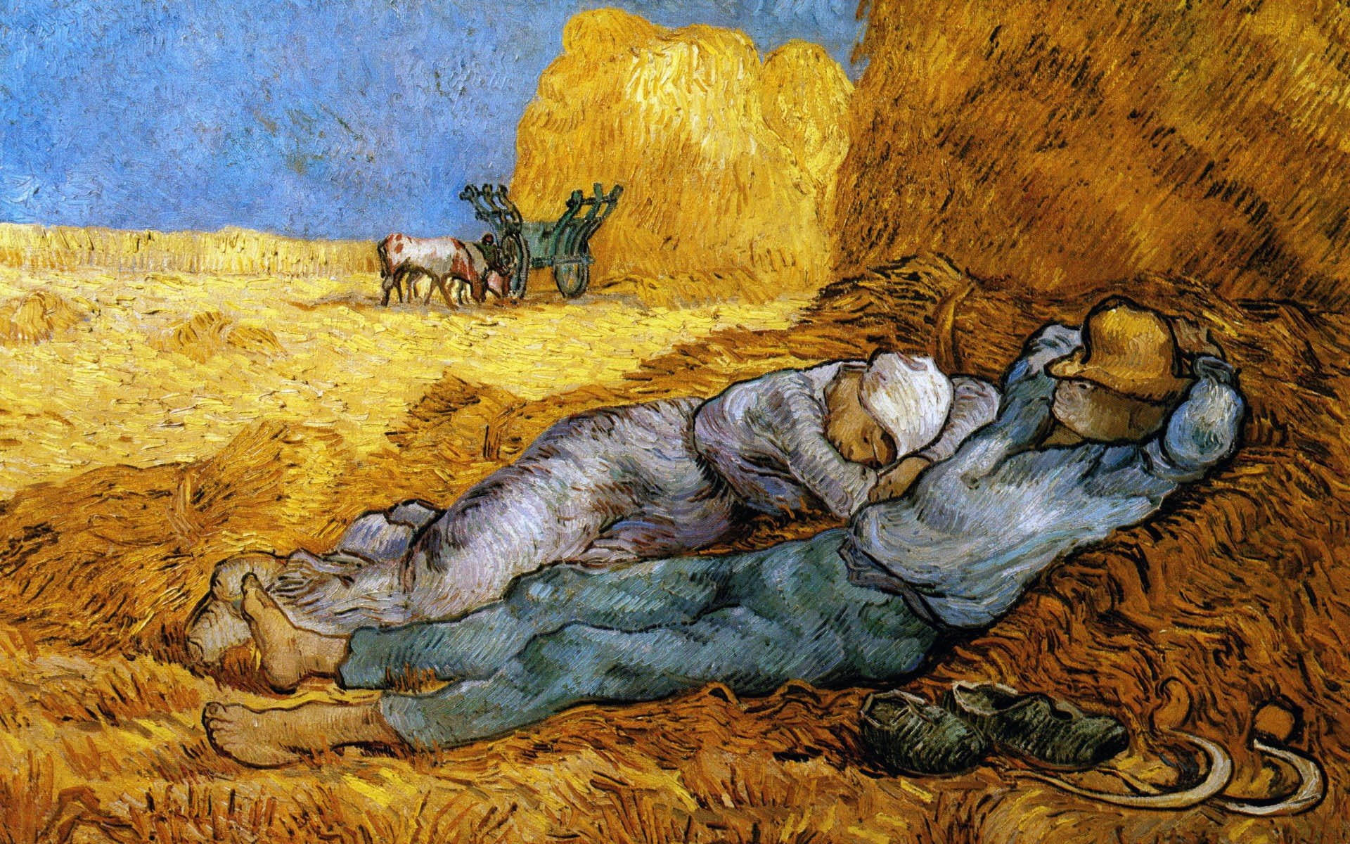 Vincent Van Gogh's The Siesta Wallpaper