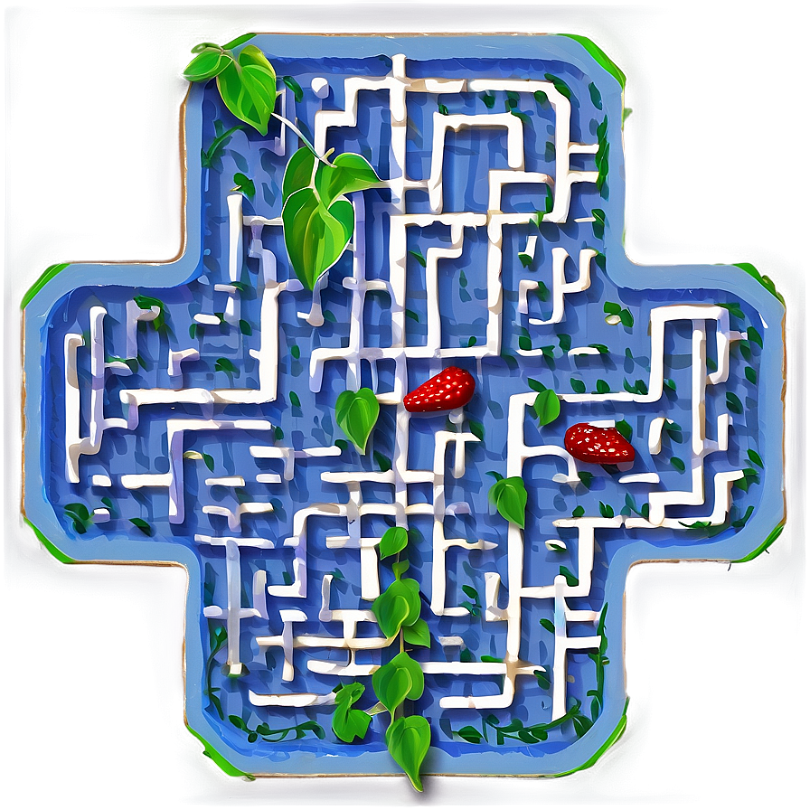 Vine Growth In Maze Puzzle PNG