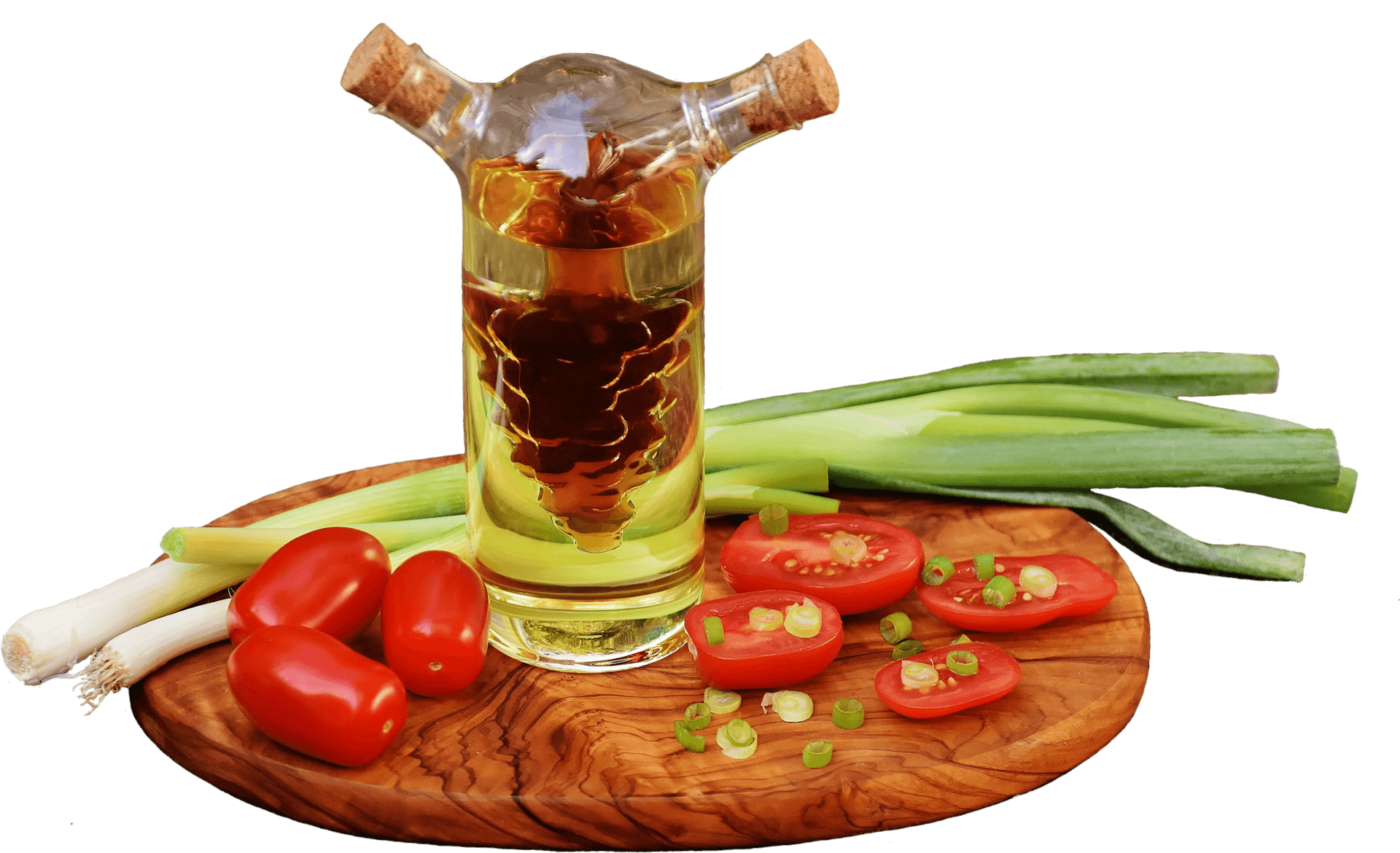 Vinegar Bottlewith Vegetables PNG