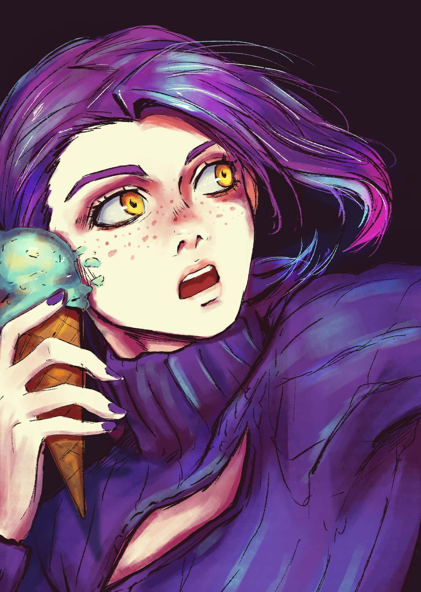 Vinegar Doppio Experiencing Intense Emotion Wallpaper