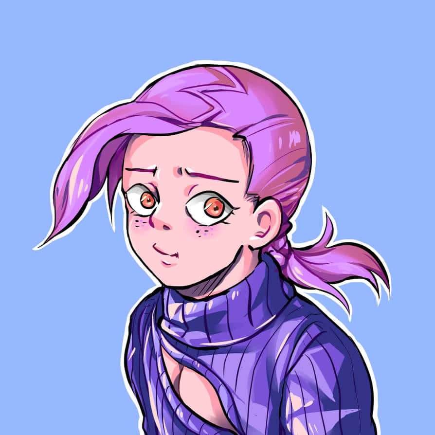 Vinegar Doppio striking a confident pose in his signature pink outfit. Wallpaper