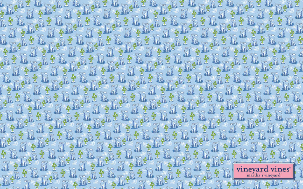 A Blue And Green Pattern With A Boat On It Wallpaper