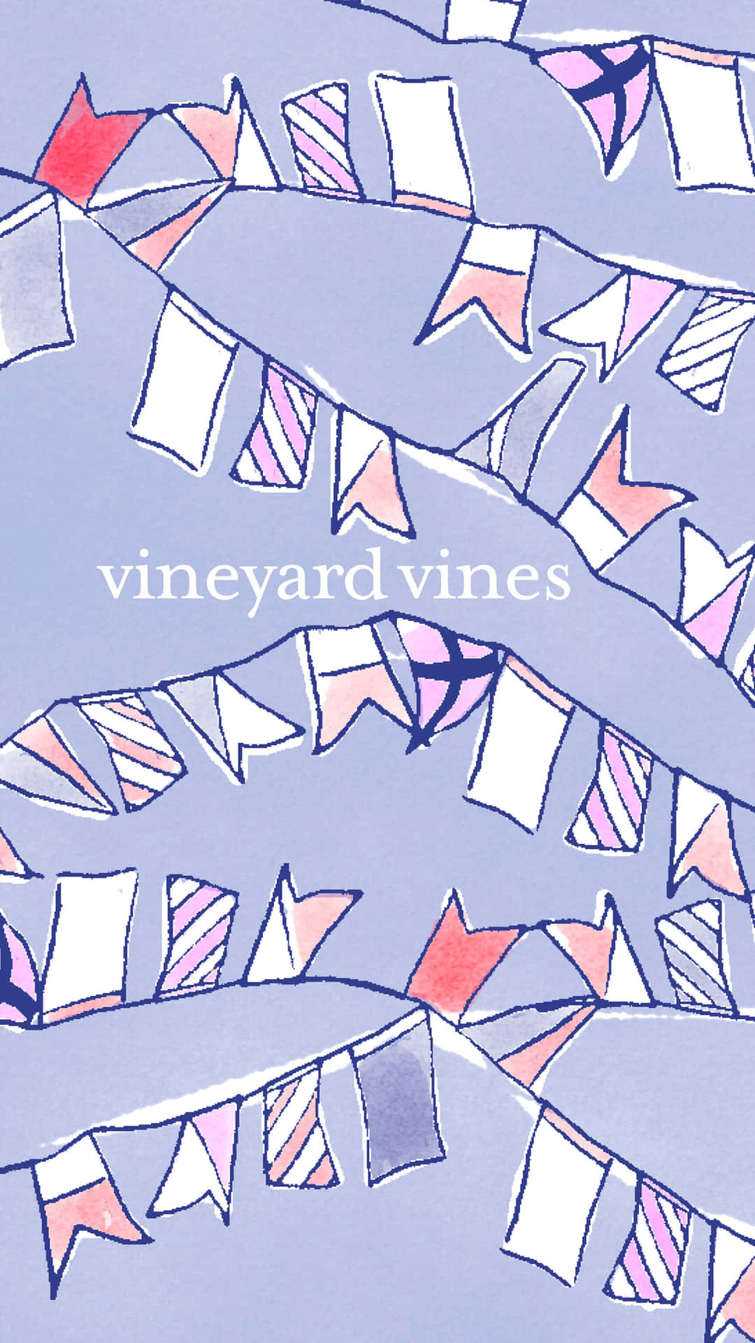 Undisegno Di Bandiere Con La Scritta Vineyard Vines Sfondo
