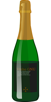 Vinho G N U Wine Bottle PNG