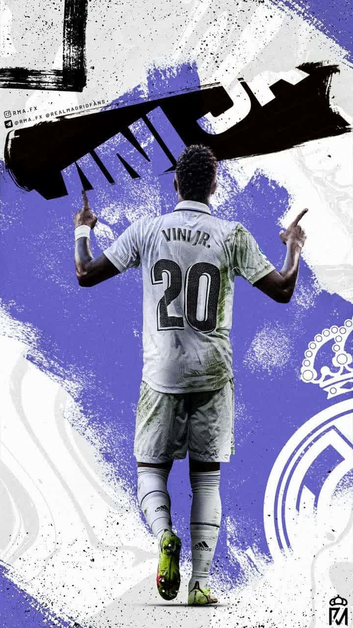 Download Vinicius Jr Real Madrid Celebration Artwork Wallpaper ...