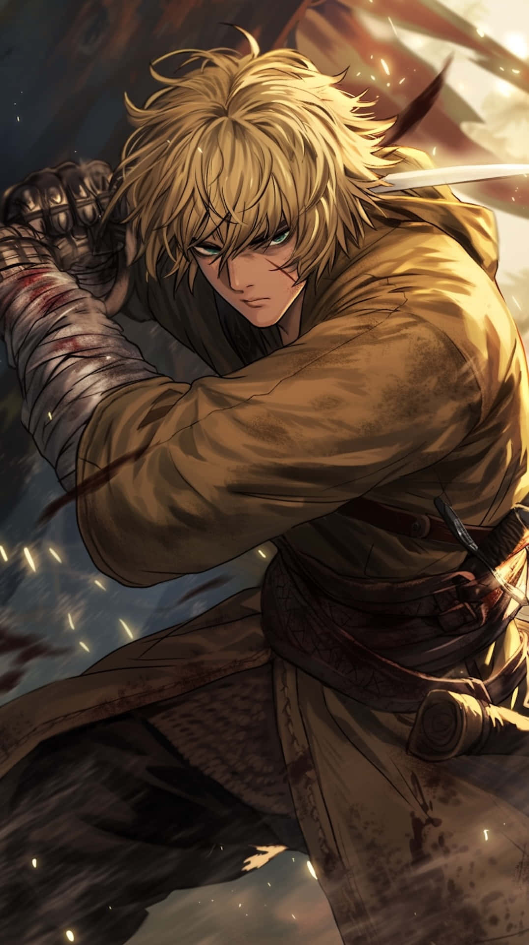 Vinland Saga Warrior Readyfor Battle Wallpaper