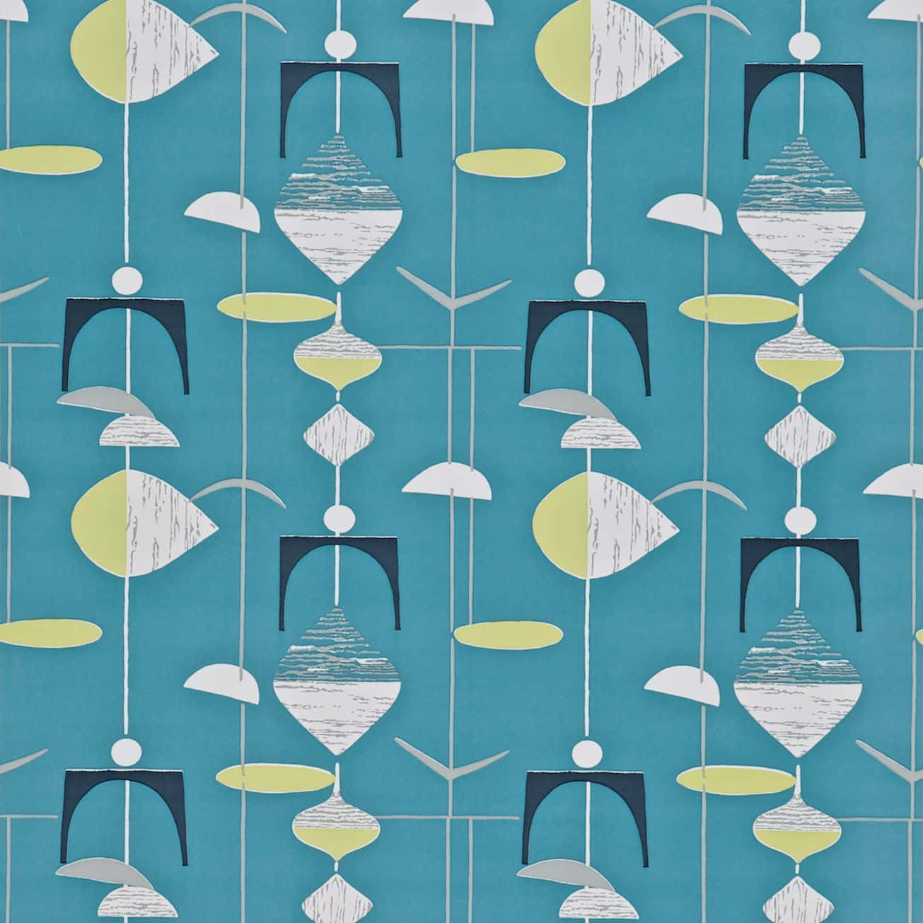 The bright colors of vintage 60s Wallpaper