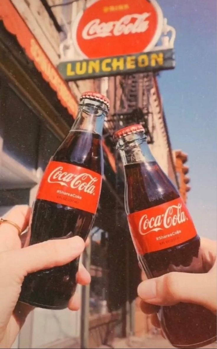 Vintage 90s Coca-cola Bottles Aesthetic Wallpaper