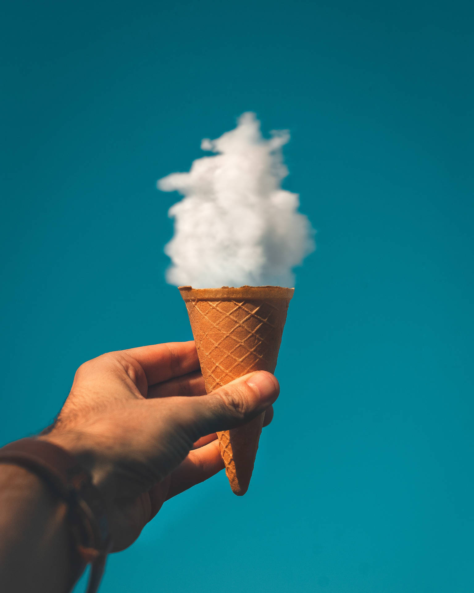 Vintage Aesthetic Clouds Ice Cream Wallpaper