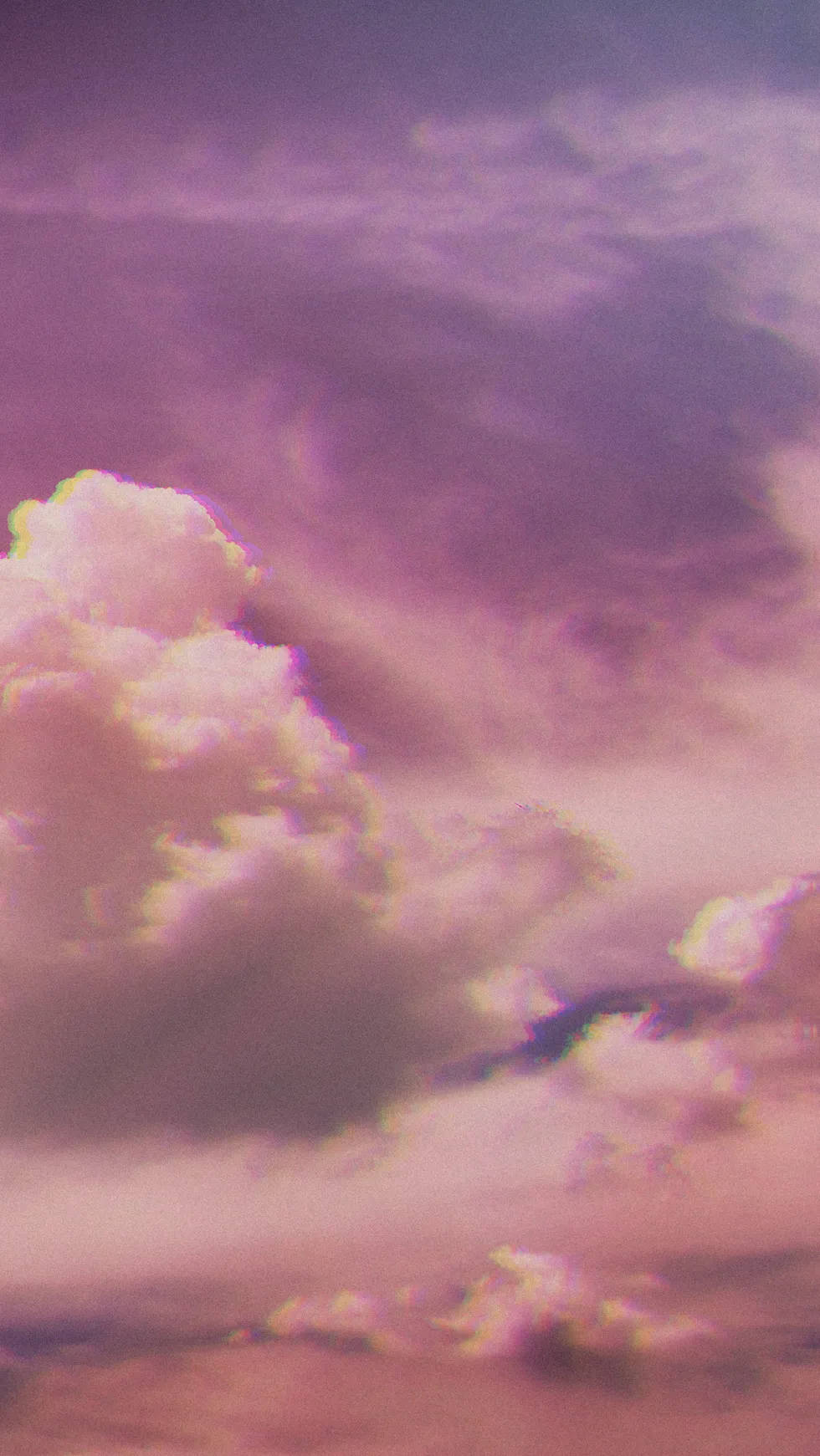 Vintage Aesthetic Clouds Pink Sky Background