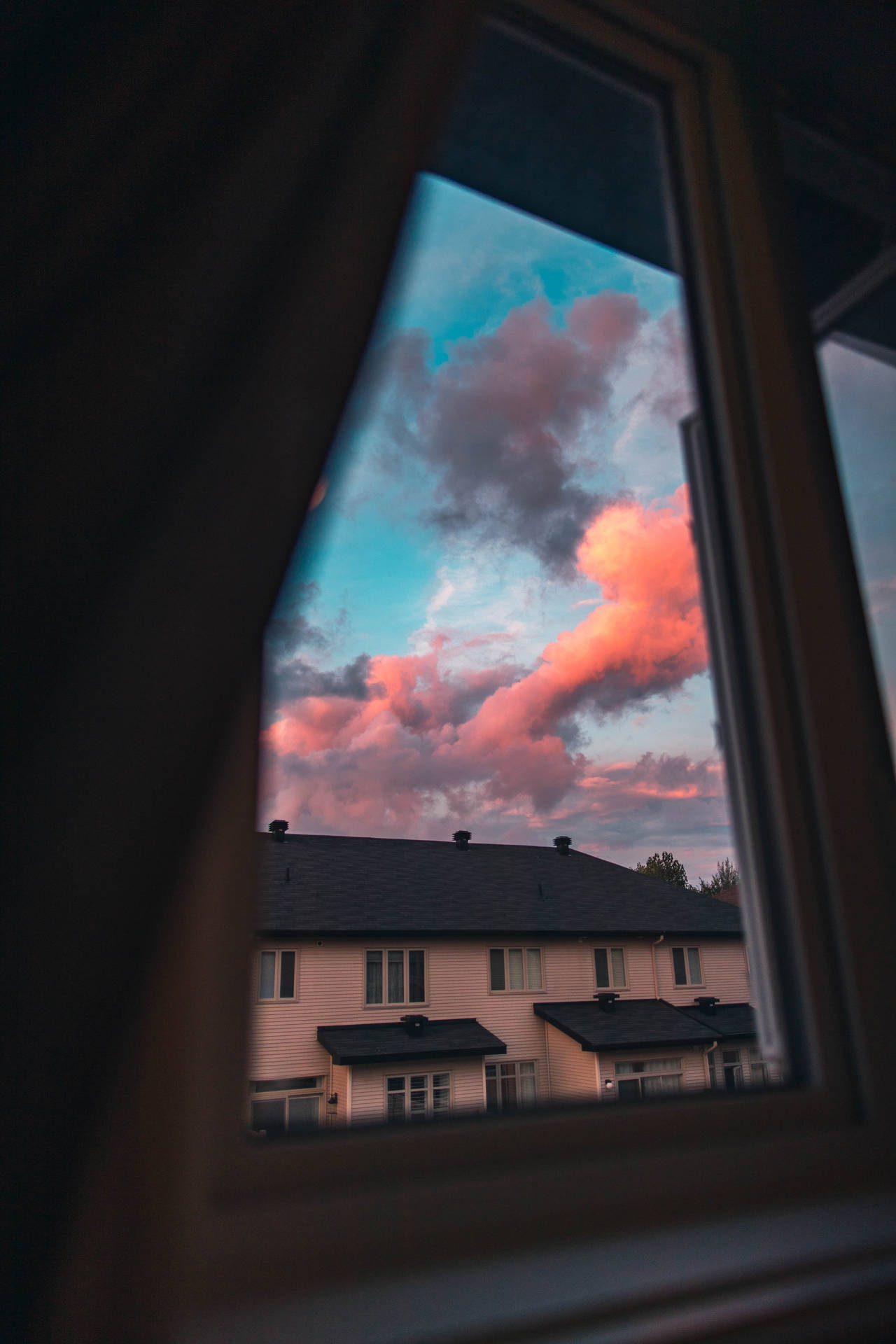 Vintage Aesthetic Clouds Window View Picture