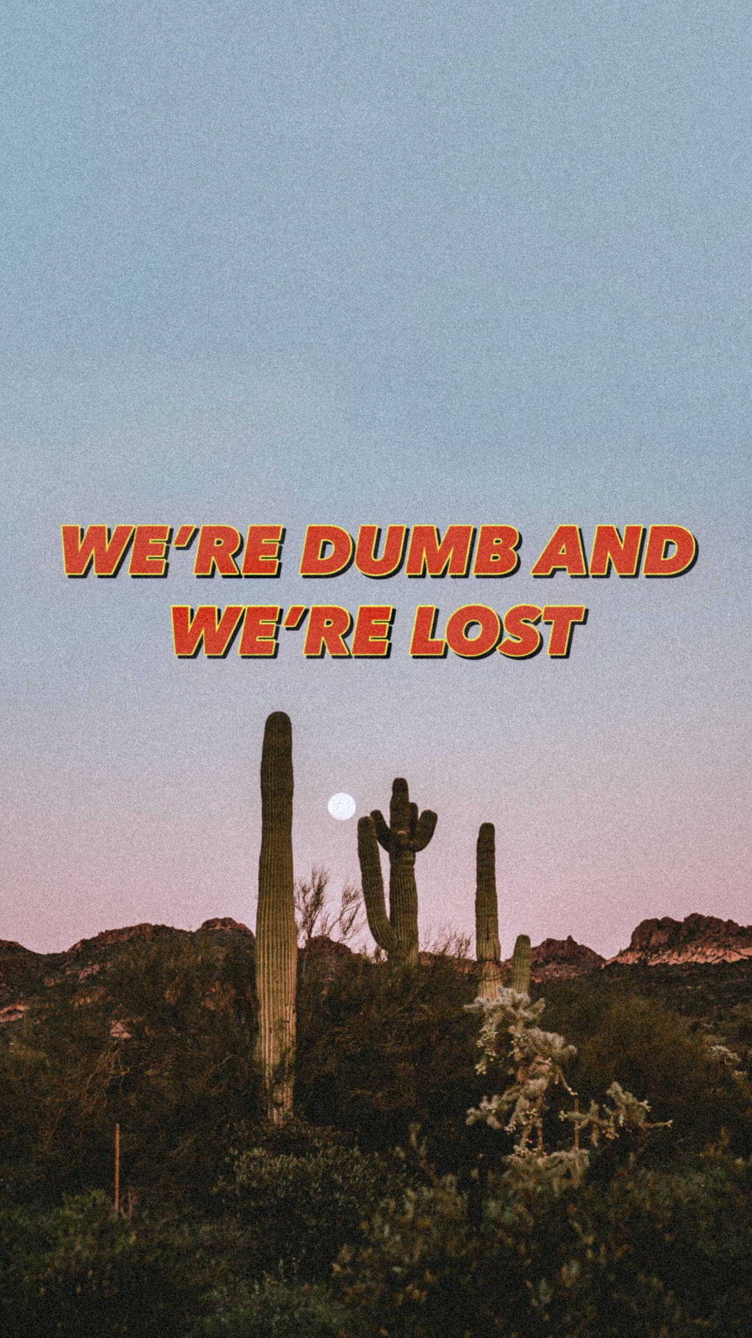 Vintage Aesthetic Dumb And Lost Wallpaper