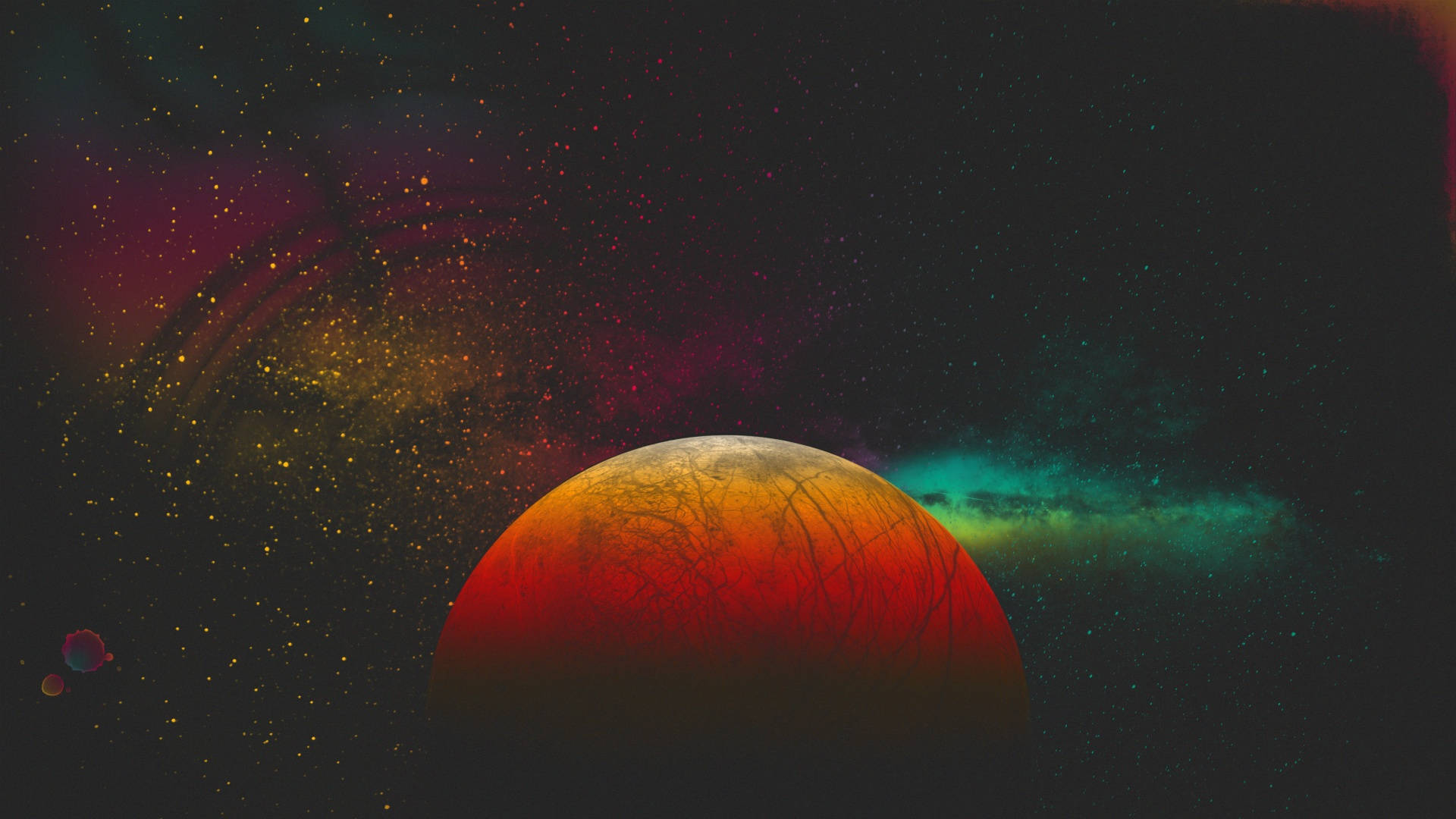 Vintage Aesthetic Galaxy Background