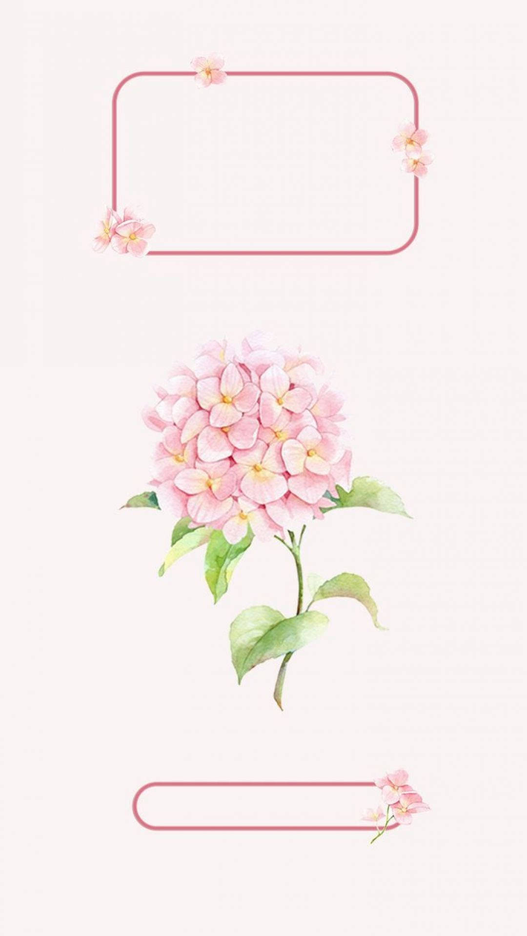 Vintageästhetisches Ipad Hintergrundbild - Rosa Blume Wallpaper