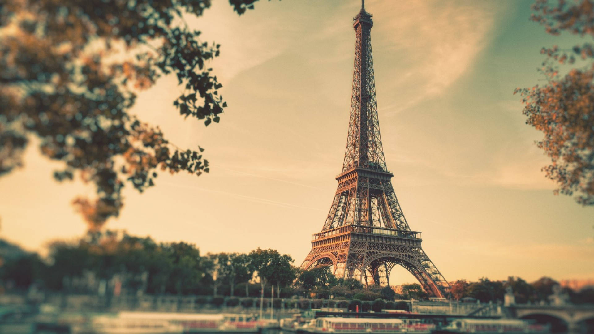 Vintage Aesthetic Paris Eiffel Tower