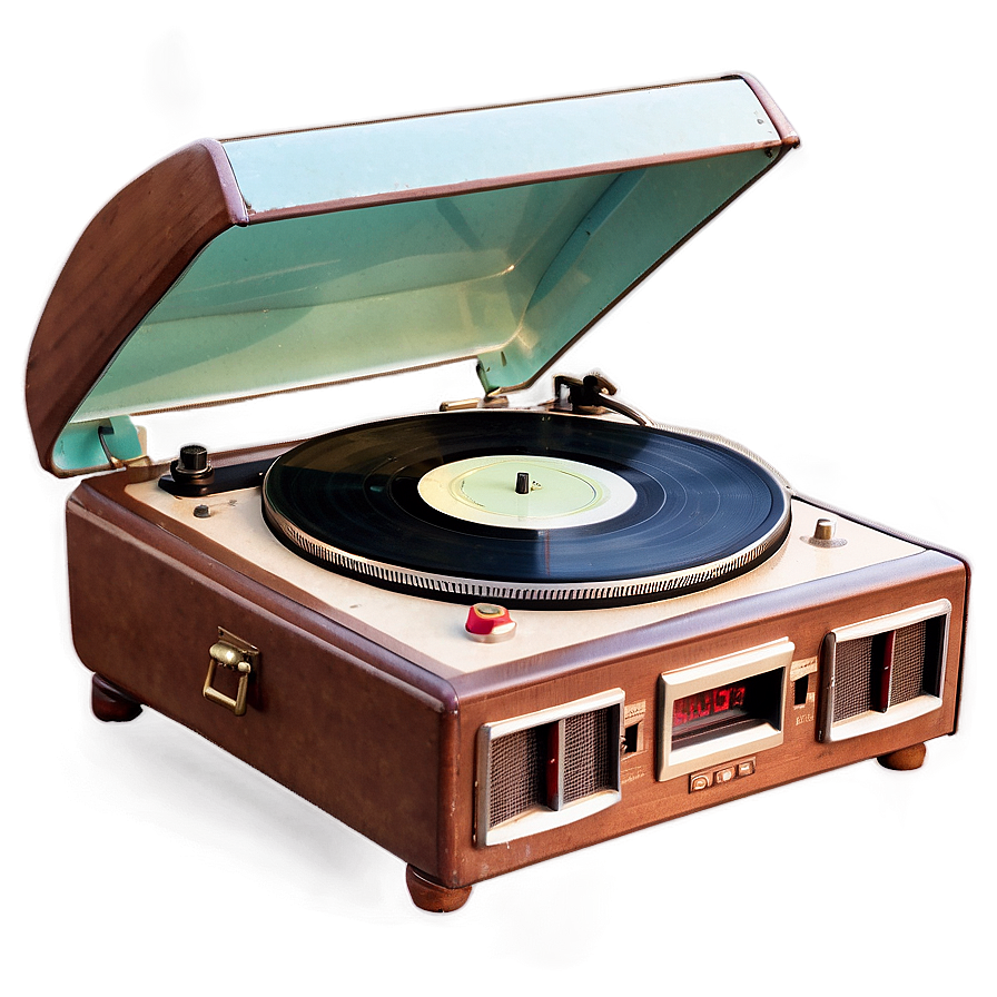 Vintage Aesthetic Record Player Png Cha PNG