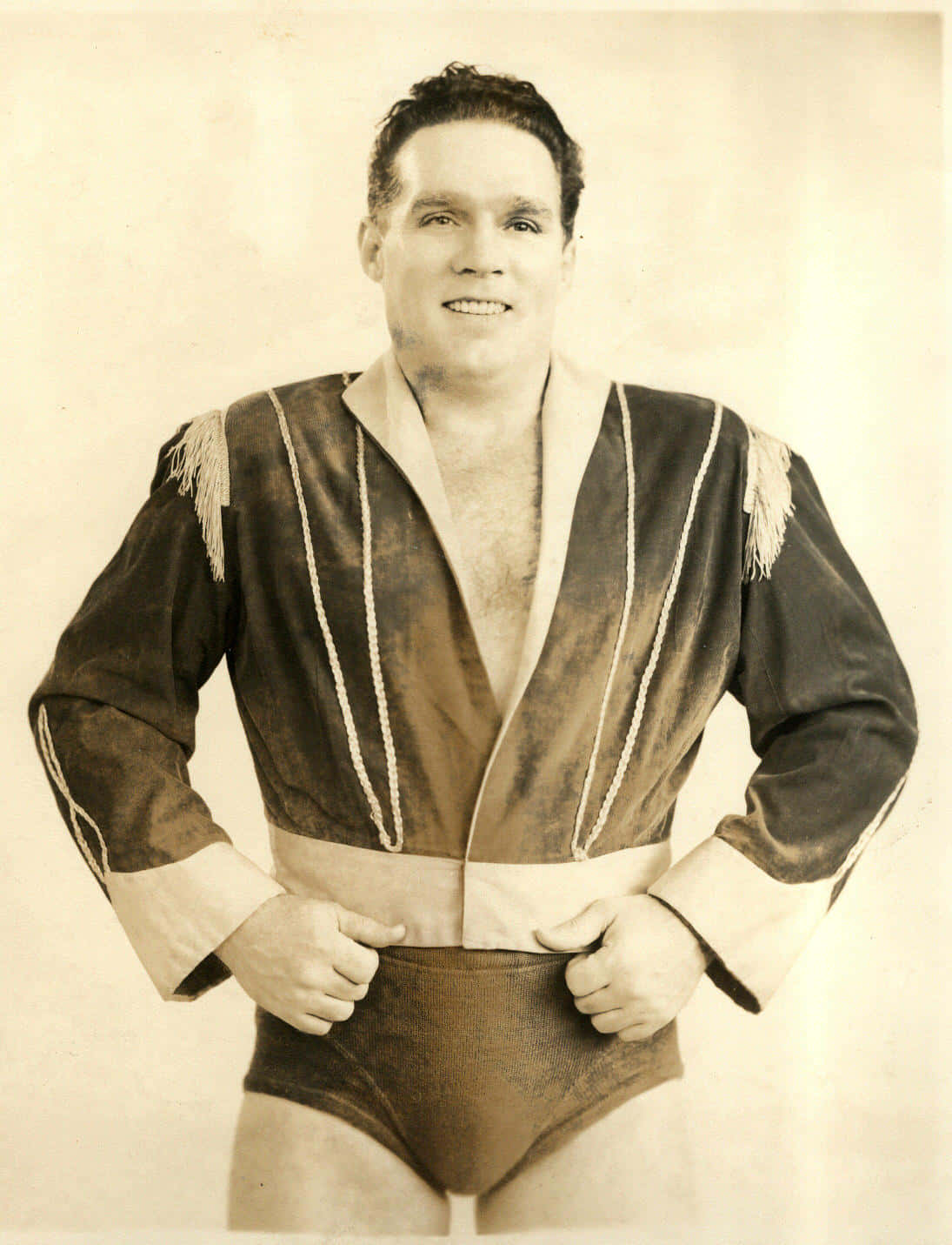Vintageamerikanischer Profi-wrestler Groschen George. Wallpaper