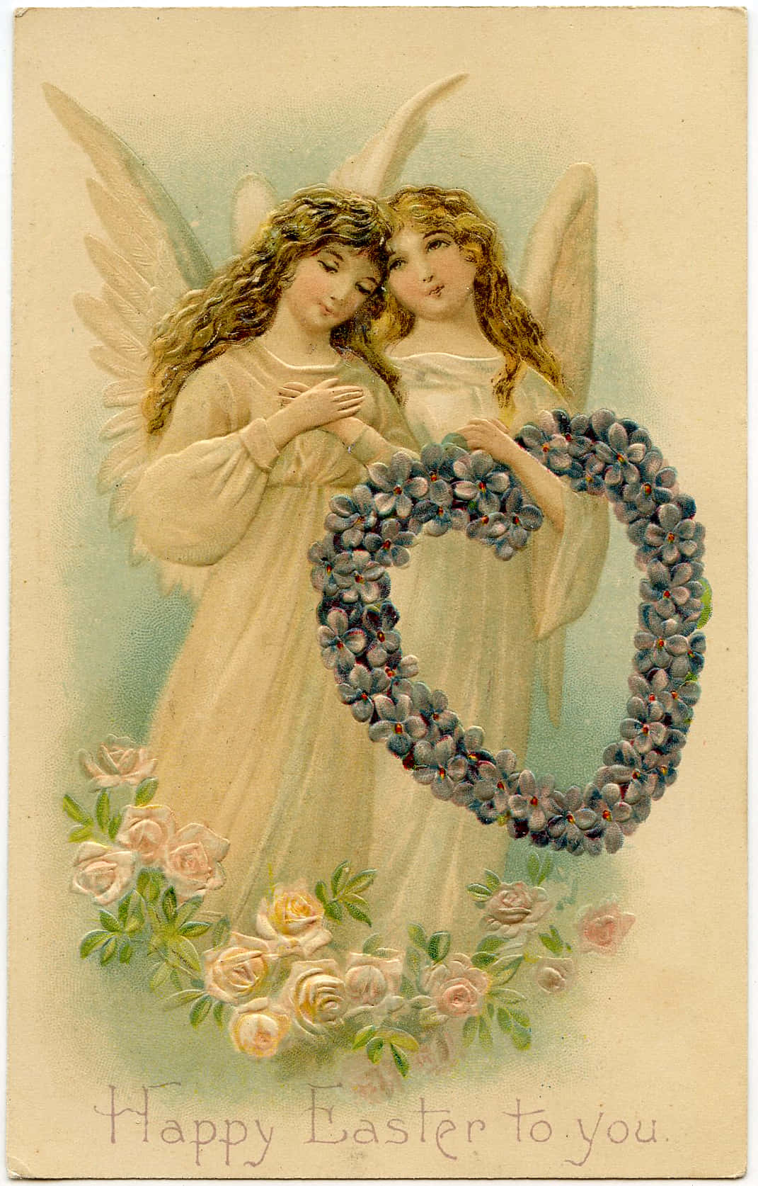 An angelic vintage image in all its glory Wallpaper