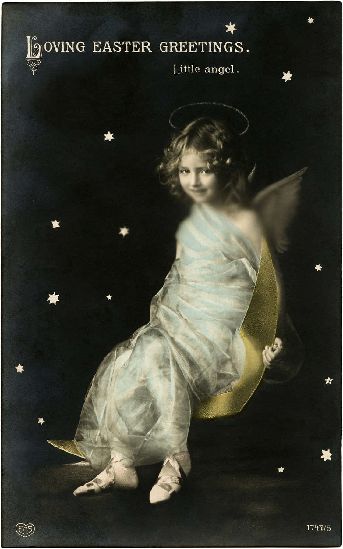 “A Beautiful Vintage Angel Taking Flight” Wallpaper