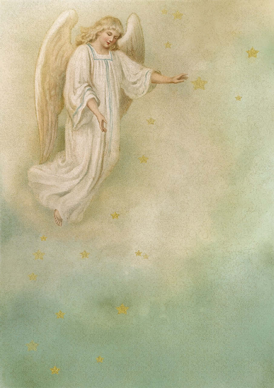 Find Your Inner Peace With Vintage Angel Wallpaper
