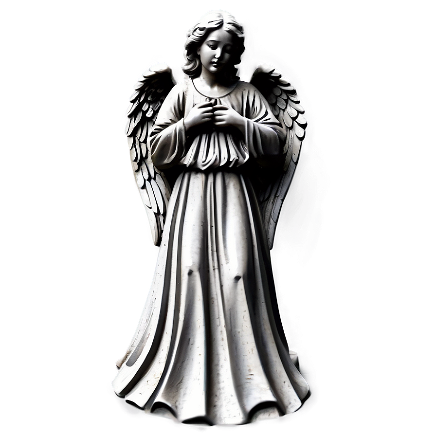 Vintage Angel Carving Png 06202024 PNG