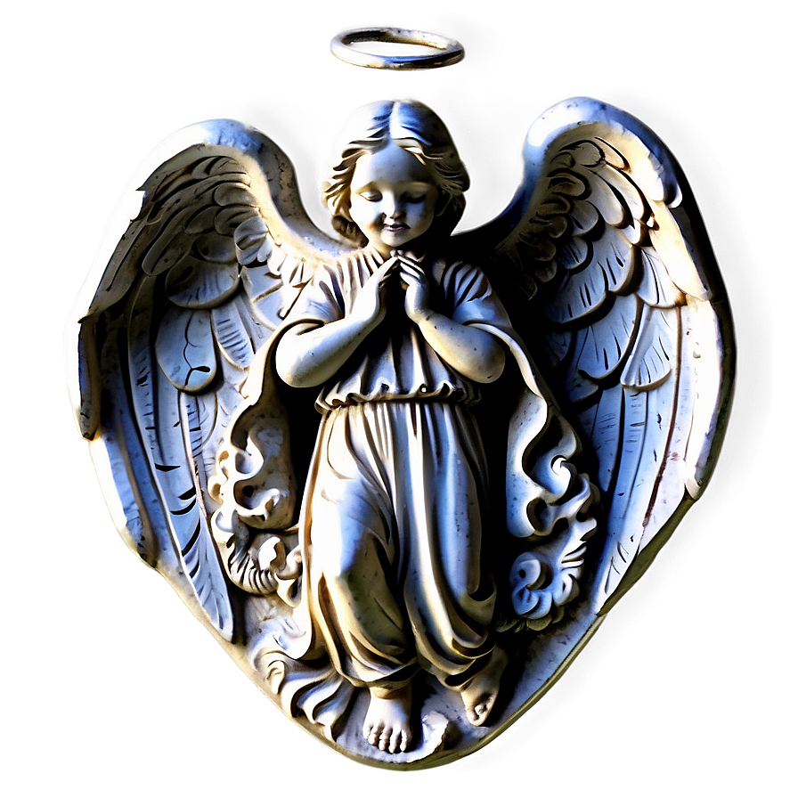 Vintage Angel Carving Png 06202024 PNG