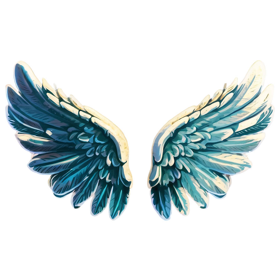 Vintage Angel Wings Graphic Png 05042024 PNG