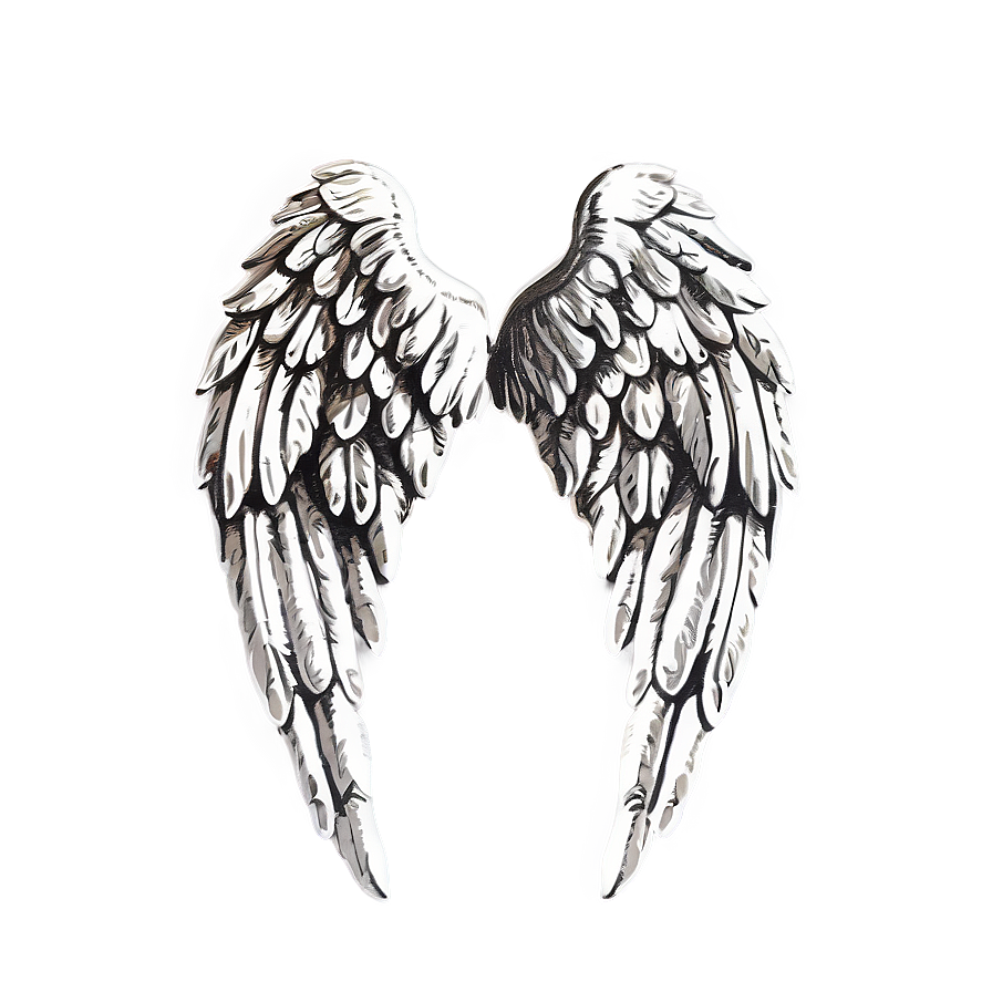 Vintage Angel Wings Graphic Png 85 PNG