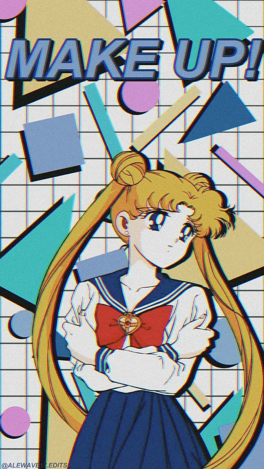 Seriemanga Vintage Di Sailor Moon Sfondo
