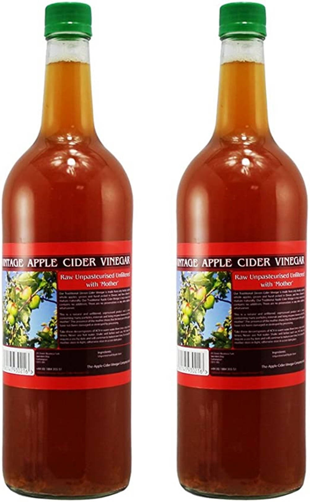 Vintage Apple Cider Vinegar With 'mother' Background