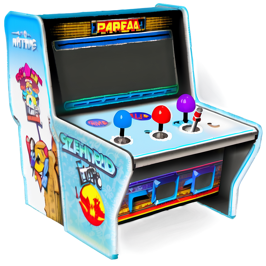 Vintage Arcade Console Png 05242024 PNG