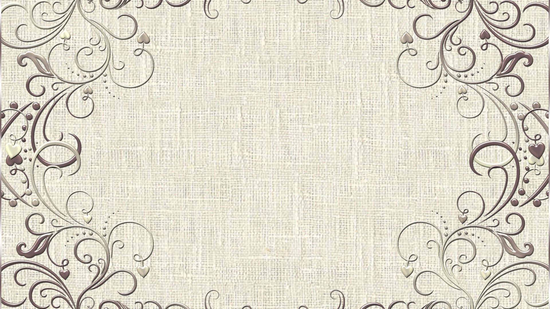 a beige background with a floral pattern