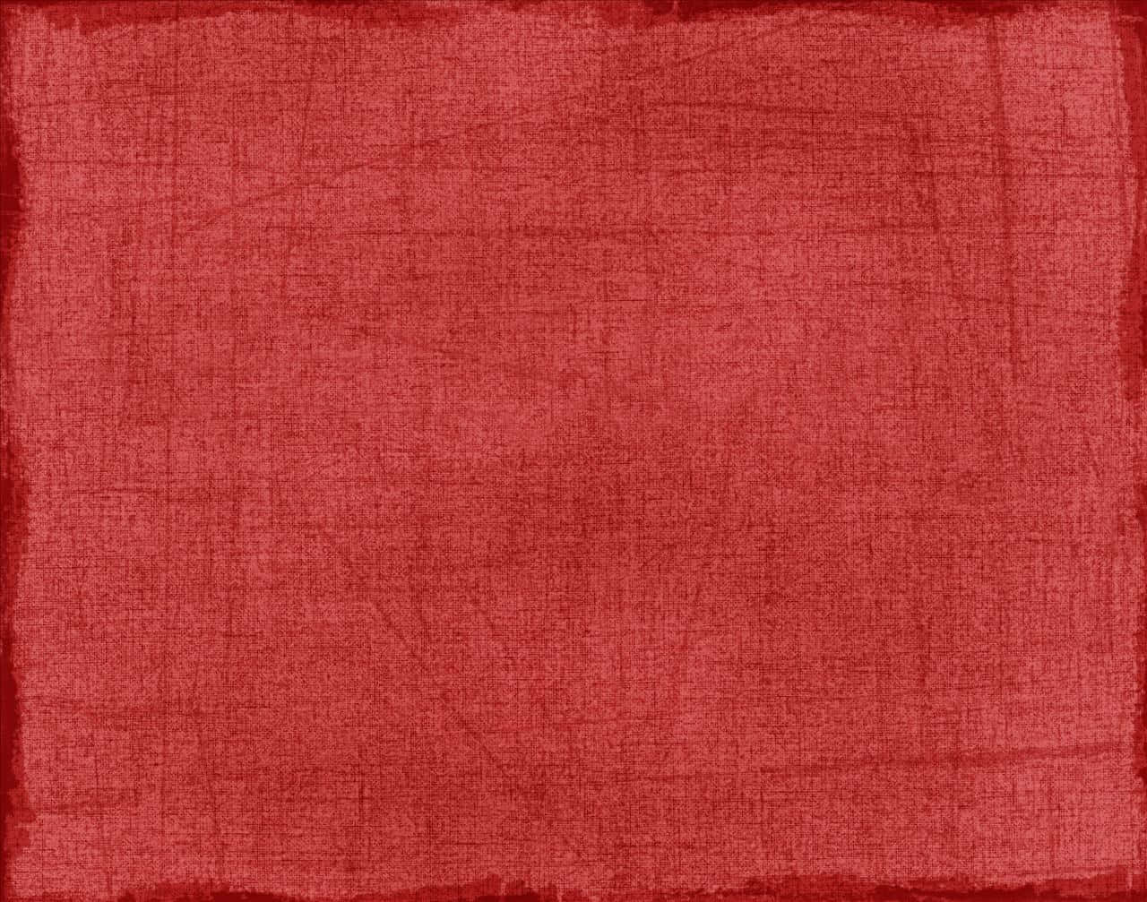 red fabric background with a square frame