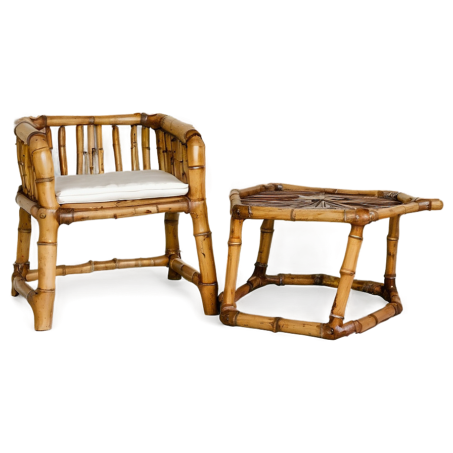 Vintage Bamboo Furniture Png 05232024 PNG