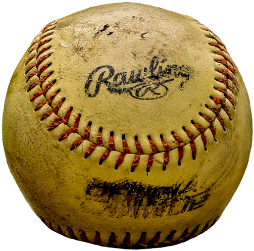 Vintage Baseballwith Red Stitches PNG