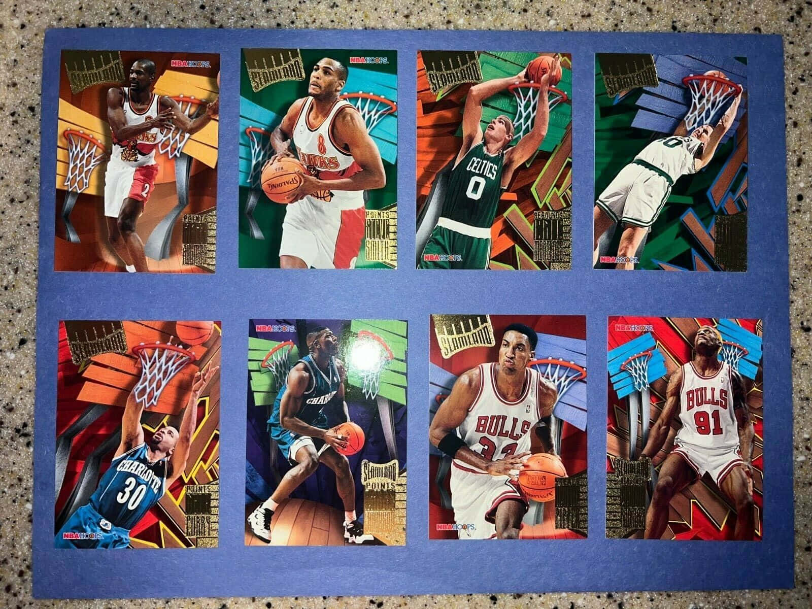 Vintage Basketball Cards Collection Wallpaper