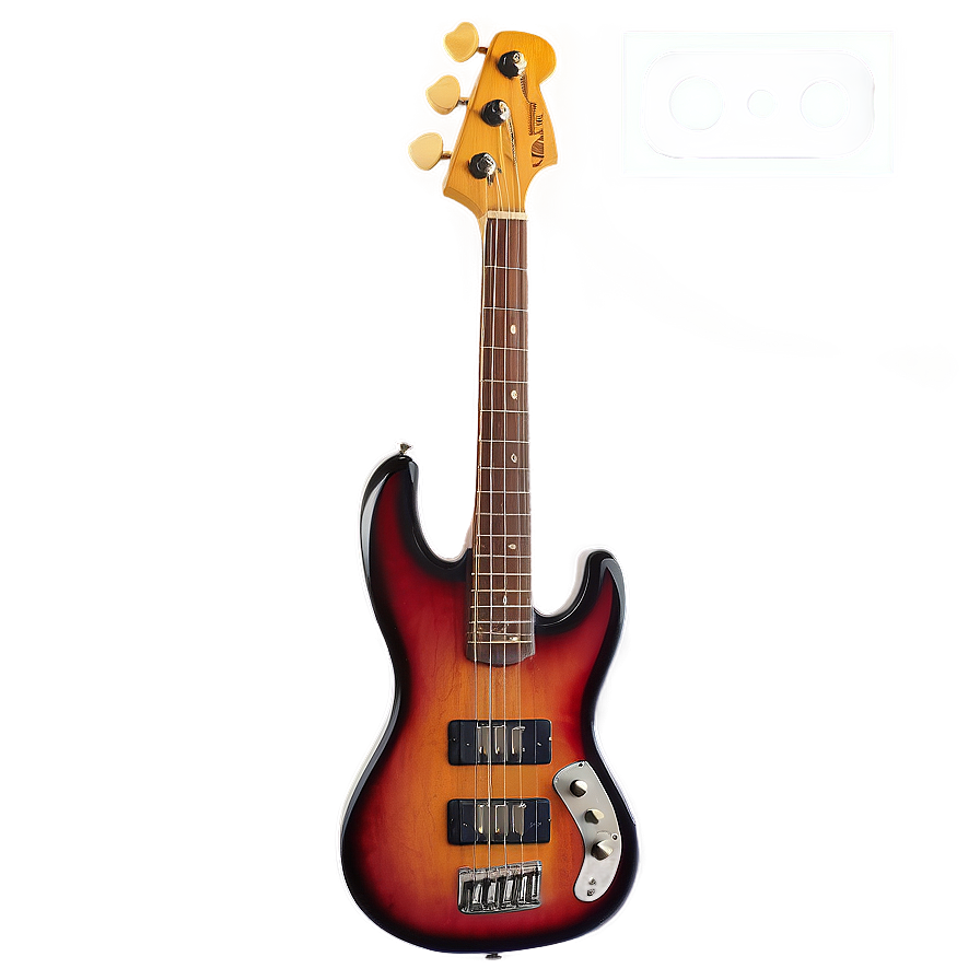 Vintage Bass Guitar Png 10 PNG