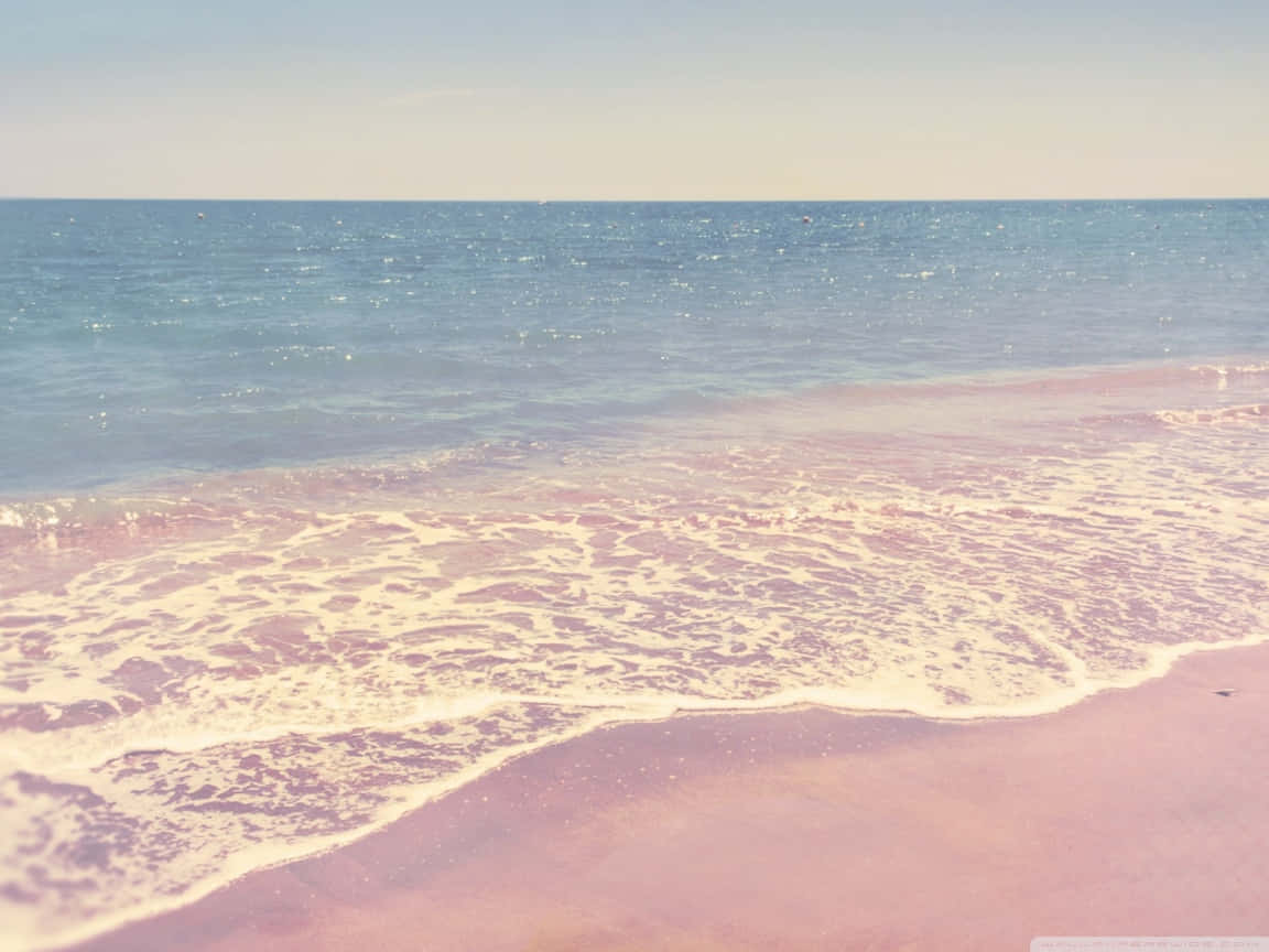 Vintage Beach Waves Pastel Tones.jpg Wallpaper