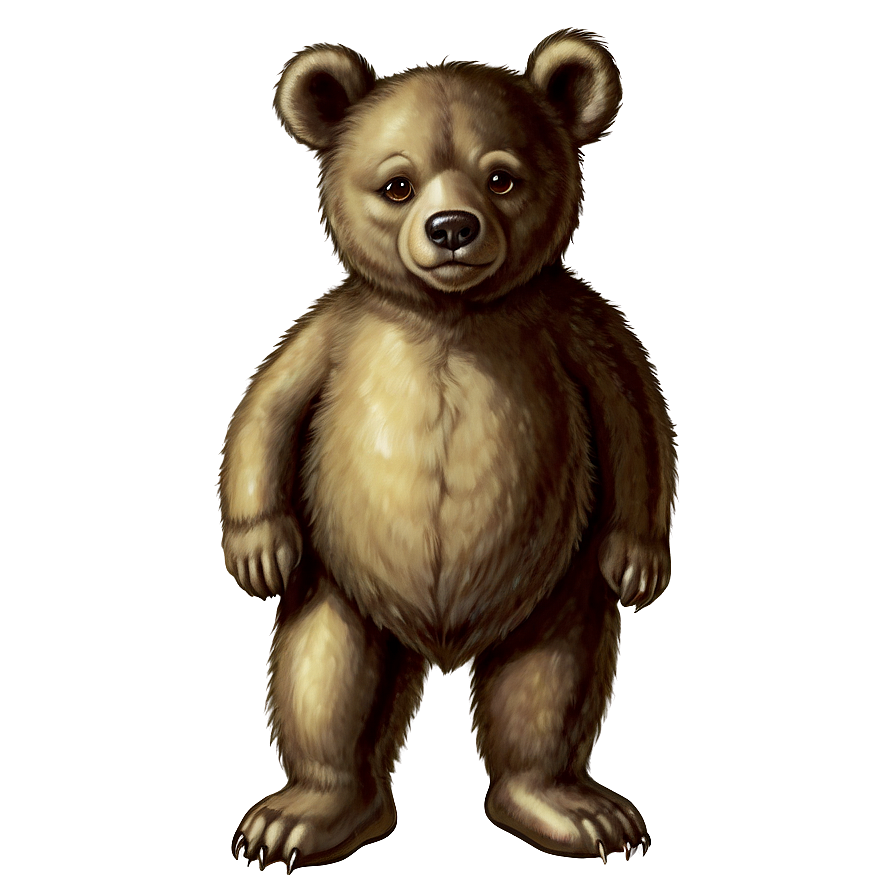 Vintage Bear Illustration Png 52 PNG