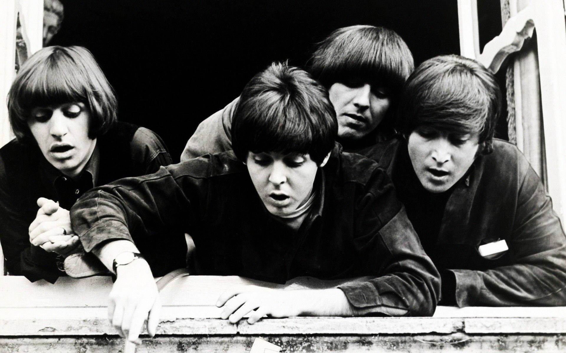 Vintage Beatles Looking Down