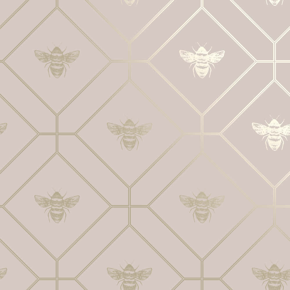 Brighten up any room with this vintage bee-themed wallpaper Wallpaper