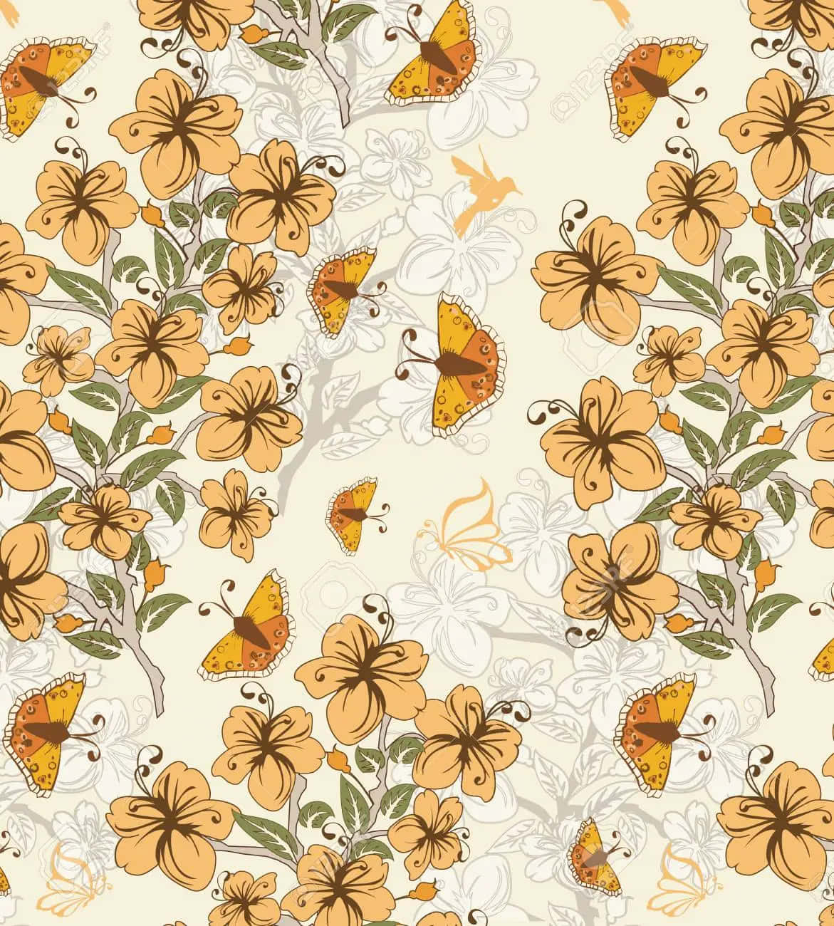 Entzückende,vintage Biene Arbeitet Fleißig Wallpaper