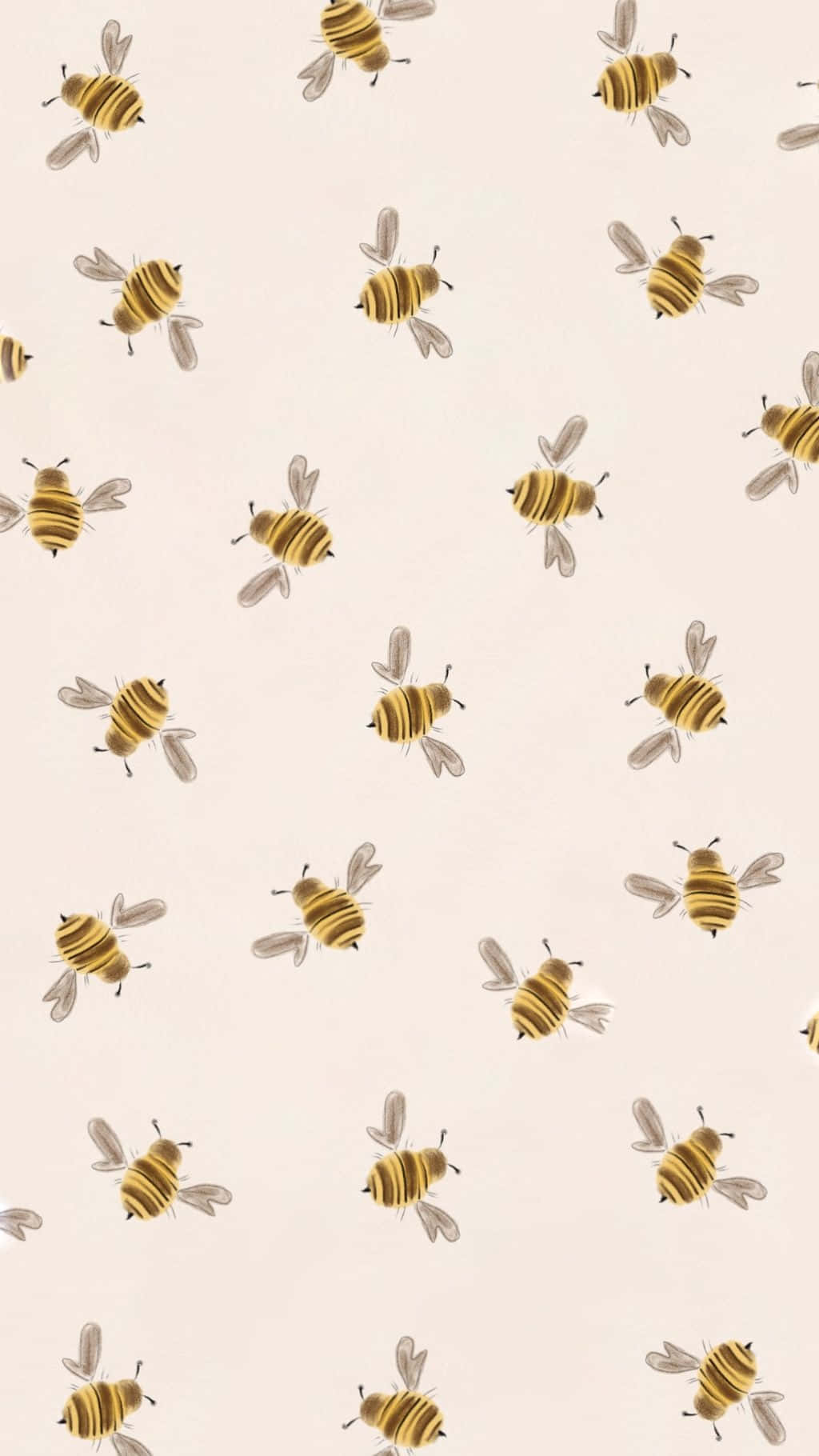 Vintage_ Bee_ Pattern_ Background.jpg Wallpaper