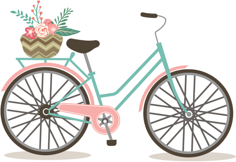 Download Vintage Bicyclewith Flower Basket | Wallpapers.com